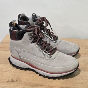 Cole Haan GrandExplore Hiking Boots Womens 8 Grey Nubuck Leather Waterproof